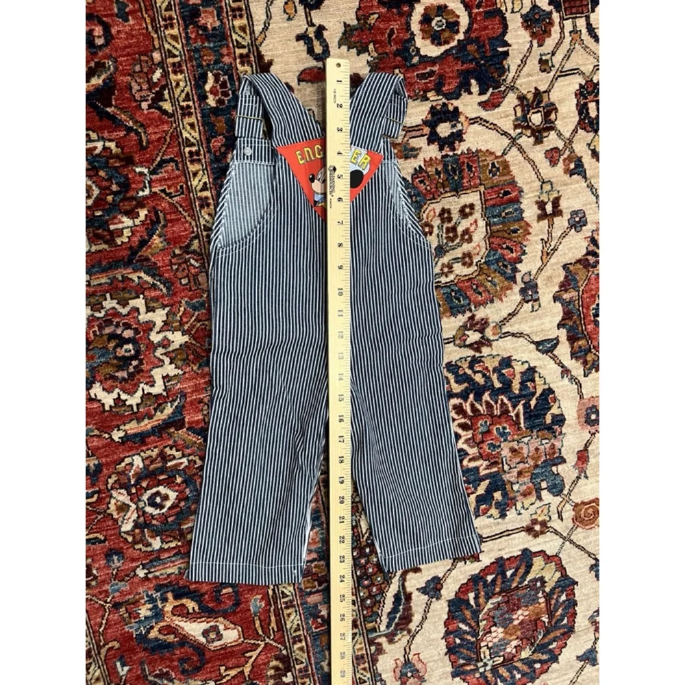 Vintage Mickey Mouse Disney Kids '60s '70s Engineer Overalls EUC